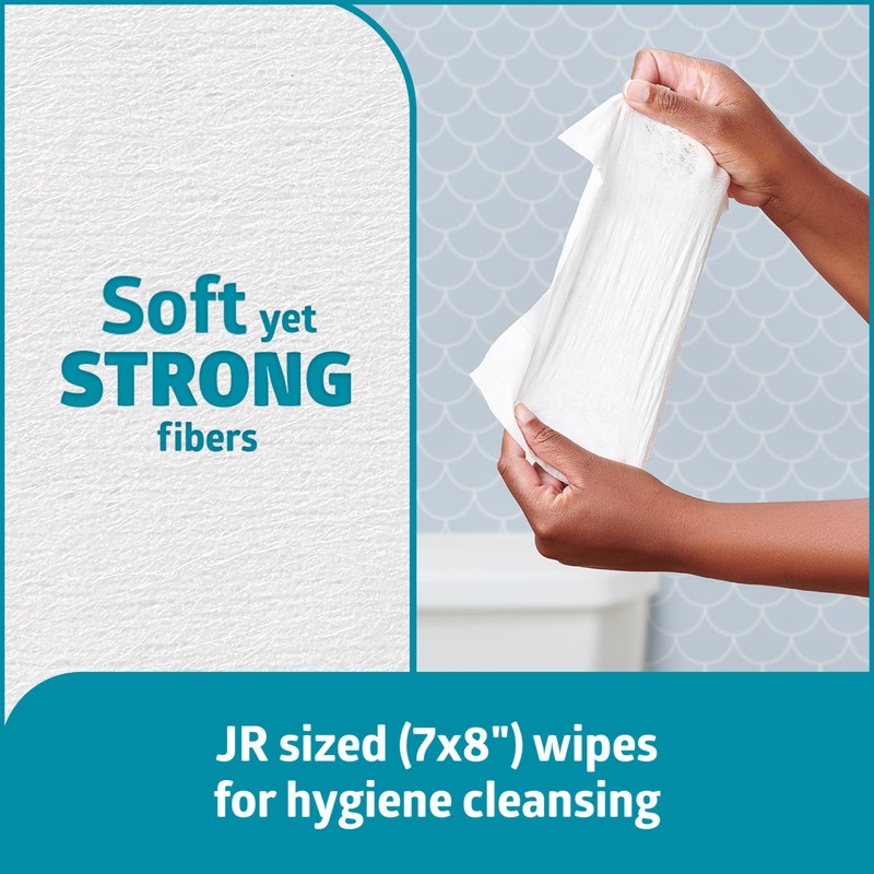 Medline ReadyFlush JR Flushable Wipes, 960 Wipes (40 Wipes, 24