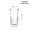 sourcing map Shot Glasses 0.5oz Polystyrene Shot Glasses with Golden