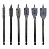 Disston 6pc. Threaded Spade Bit Set (3/8",1/2",5/8",3/4",7/8",1"), 6" long, E0102698