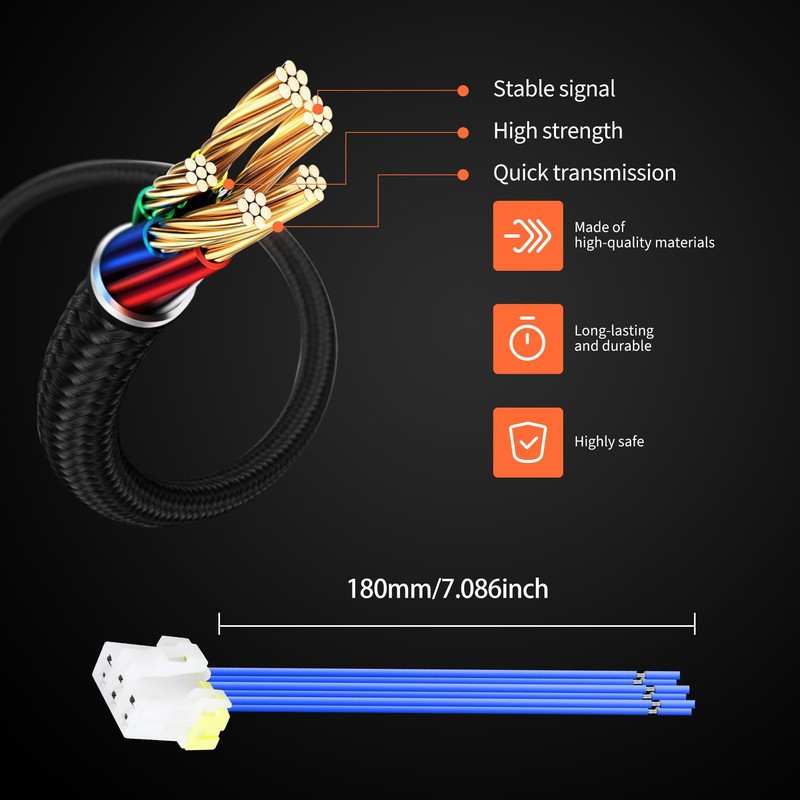 HiSport Manual Heater AC HVAC Control Wiring Harness Replacement for