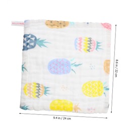 SUPVOX 6pcs Muslin Washcloths for Soft Breathable Highly Absorbent Towels for Bathing and Skin Friendly and Durable for Newborns