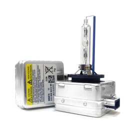 Troniz Bombillas HID D1S D1R de 35 W superbrillantes de fábrica de xenón 66140 de repuesto directo Plug N-Play, 10000 K azul profundo, paquete de 2