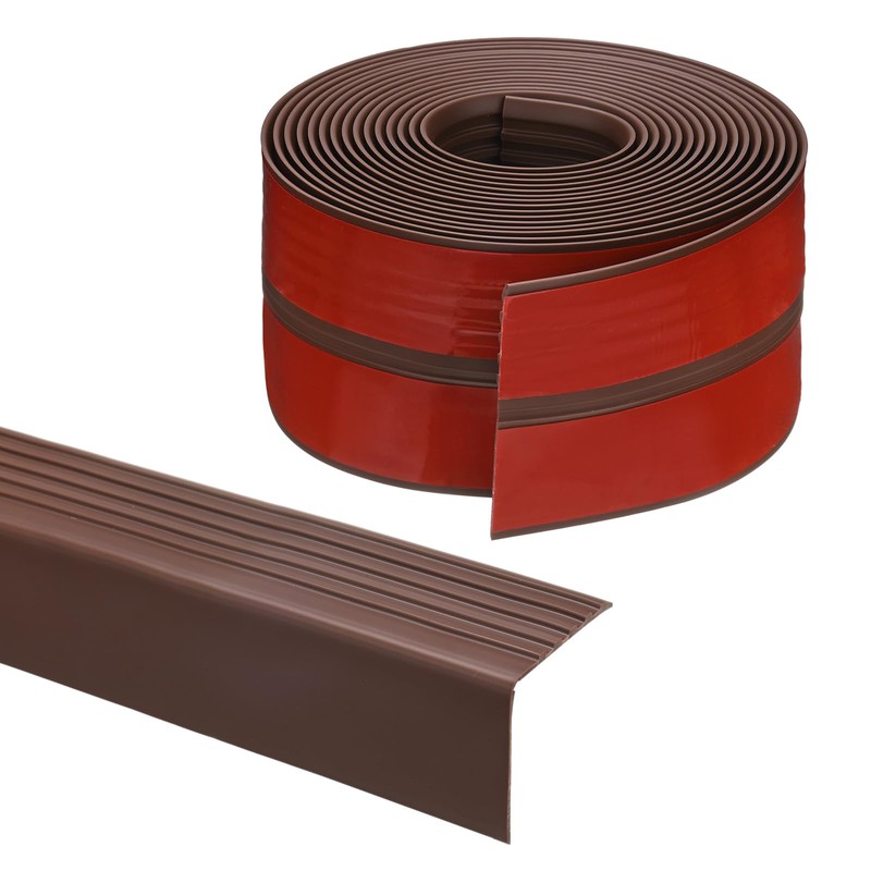 M METERXITY Stair Edge Trim 20FT Vinyl Rubber Stair Nosing