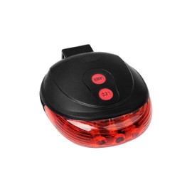 Bike Cycling 7 Flash Modes Red Lights Waterproof with 5 LED and 2 Laser Beams Bike Taillight Safety Warning Light Bicycle Rear Bicycle Light Tail Lamp