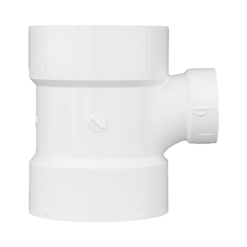 CHARLOTTE PIPE 4 x 4 x 2 DWV Sanitary TEE