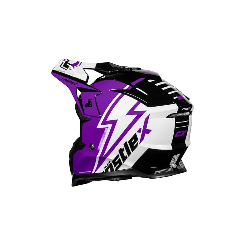 Castle X CX200 Jolt Moto Helmet (Grape - 2X-Large)