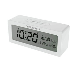PRECISION Alarm Clock, White, One Size