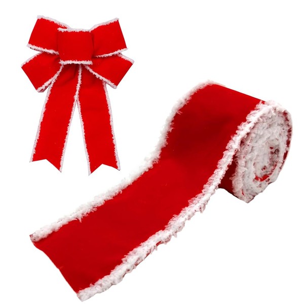 Christmas Velvet Ribbons Decorative Ribbons Rolls DIY Craft Ribbon Fabric