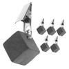 Mobestech 6Pcs Decorative Tablecloth Weights with Metal Clips Stone Table