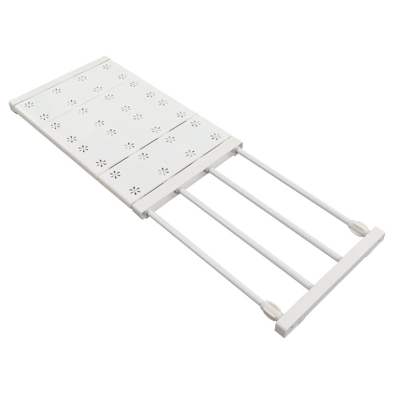Wardrobe Partition Board Storage Extendable Rod Space Saving Layered Partition