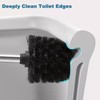 Einesin Set of 4 Toilet Brushes, Black, Toilet Brush, Stainless