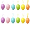 Decorative Eggs 6 cm Set of 12 Pastel Colours Easter