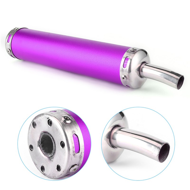 Stainless Steel Exhaust Muffler Silencer 20mm/0.8in Modified Parts for 2