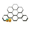 Black Honeycomb Hexagon Cake Display Stand