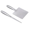Food Scraper with Picking Stick Stainless Steel Dough Scraper Multipurpose