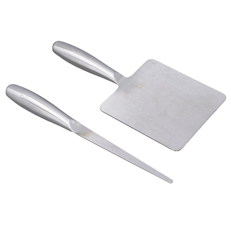 Food Scraper with Picking Stick Stainless Steel Dough Scraper Multipurpose
