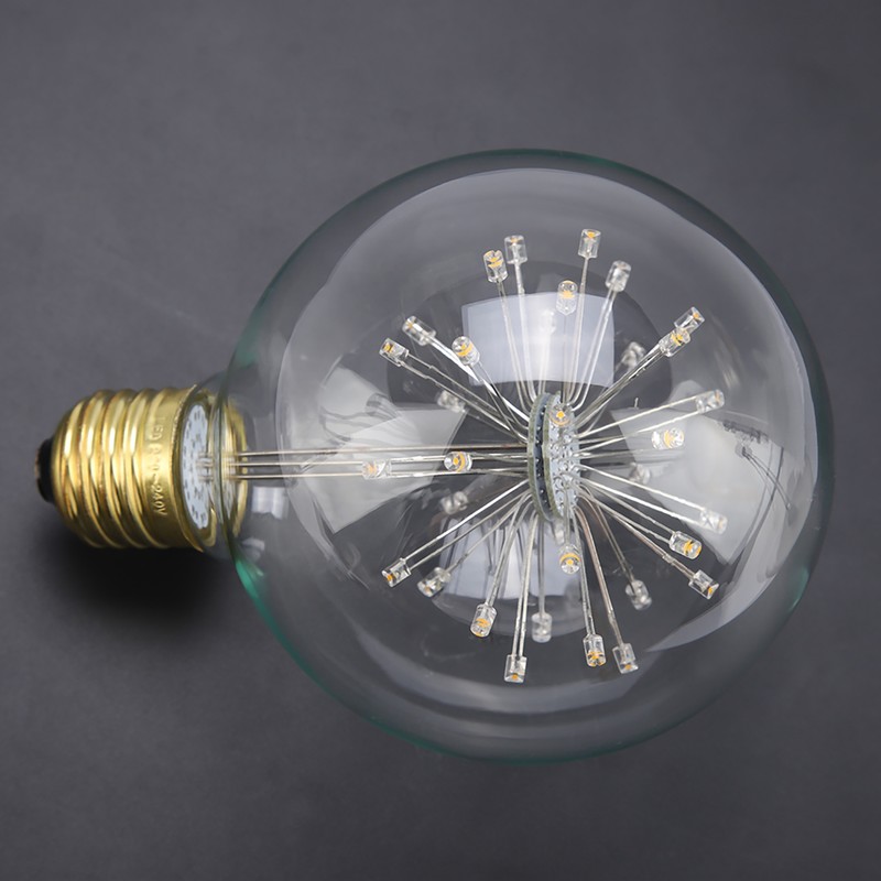 E27/G95 220V Retro Style Filament Light Bulb LED Lamp for