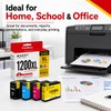 Vowdicua PGI-1200XL Ink Cartridge 4-Pack High Yield Replacement for Canon