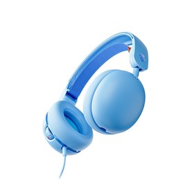 Skullcandy Grom Audífonos Over-Ear Alámbricos para los Niños, Limitación de Volumen, Compartir Puerto de Audio, Compatibles con Dispositivos Bluetooth y Computadoras, Azul