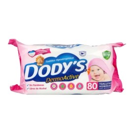 Dodys Toallitas Húmedas Dermoactive Rosa Hipoalergénicas 80