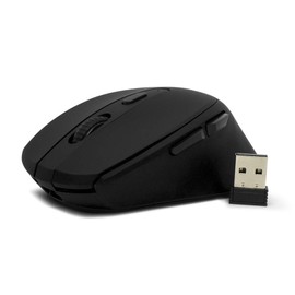 Vorago MO-306 Mouse Inalámbrico, Recargable, Iluminado, Hasta 2400 DPI, Clics Silenciosos, Ergonómico
