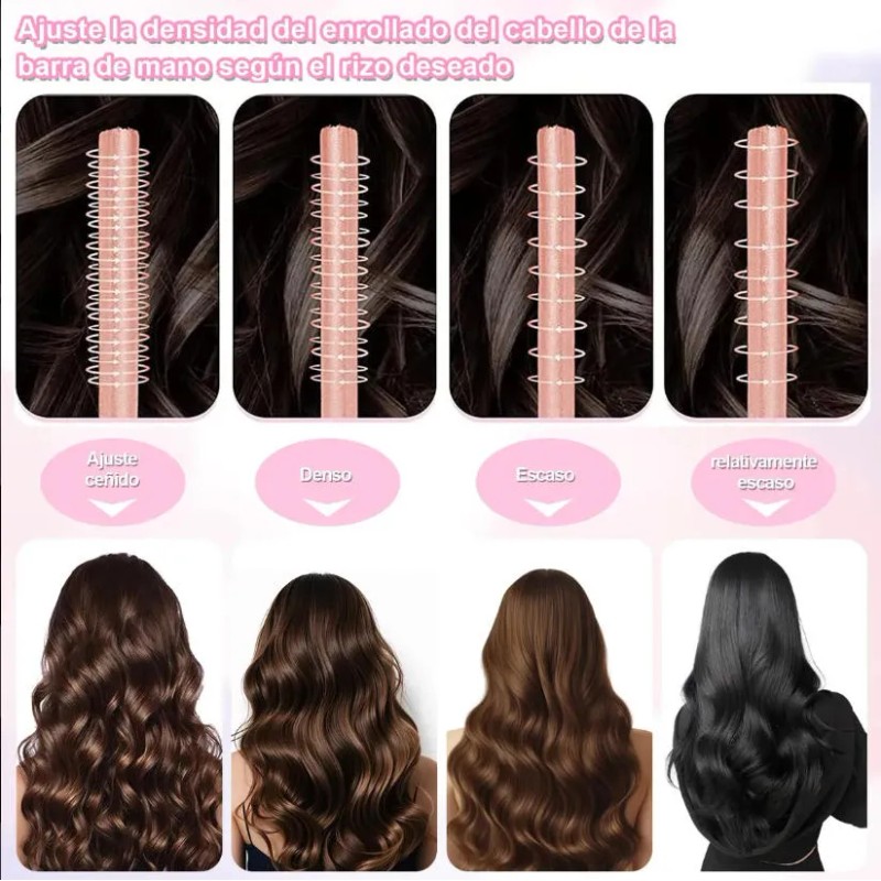 Curly Ondas En Cabello Rizos Sin Calor Tubo Con 2