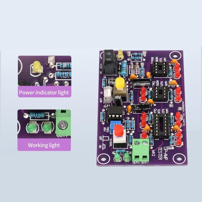 OP AMP Test Module Operational Amplifier Test Board Amplification Circuit