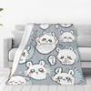 Chiikawa Blanket, Flannel Soft Fluffy Blanket, Single, Dust Mite Resistant,