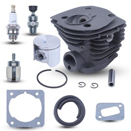 Adefol 44mm Cylinder Piston Kit for Husqvarna 350 351 353 346 Jonsered CS 2150 2149 2152 2153 Chainsaw Parts Nikasil Plated Replacement