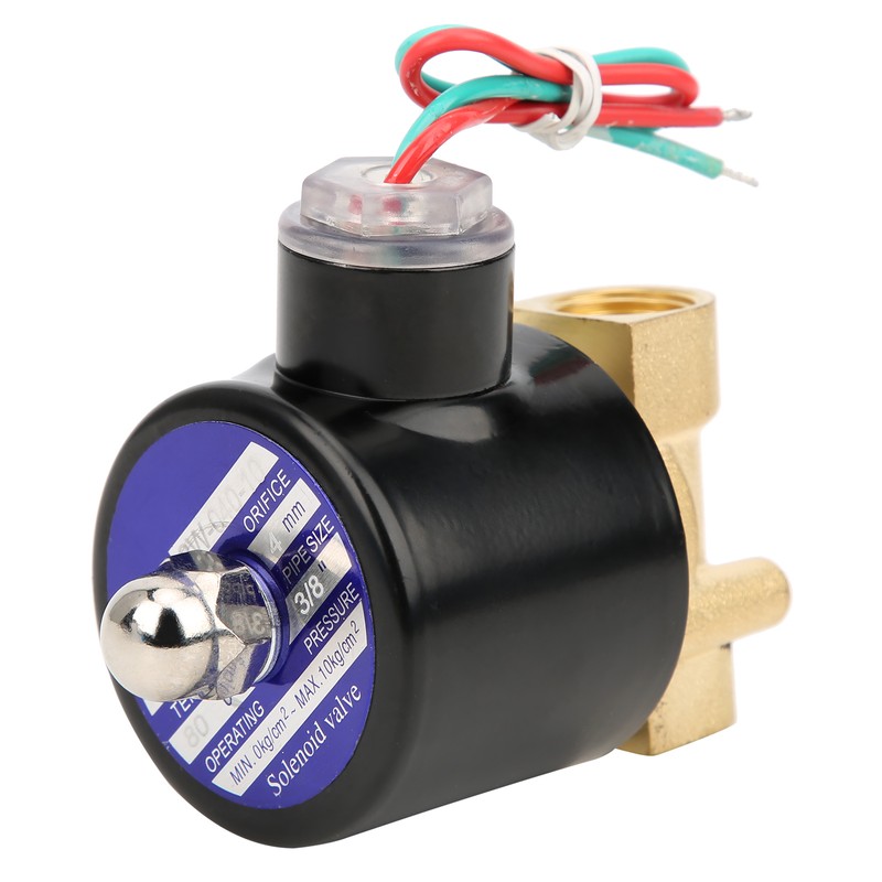 G3/8in Brass Valve Water Pressure Mechanical Normal Closed Direct Acting