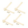 sourcing map 4Pcs Lid Support Hinge, 2.7"x0.8" 180 Degree Rotatable