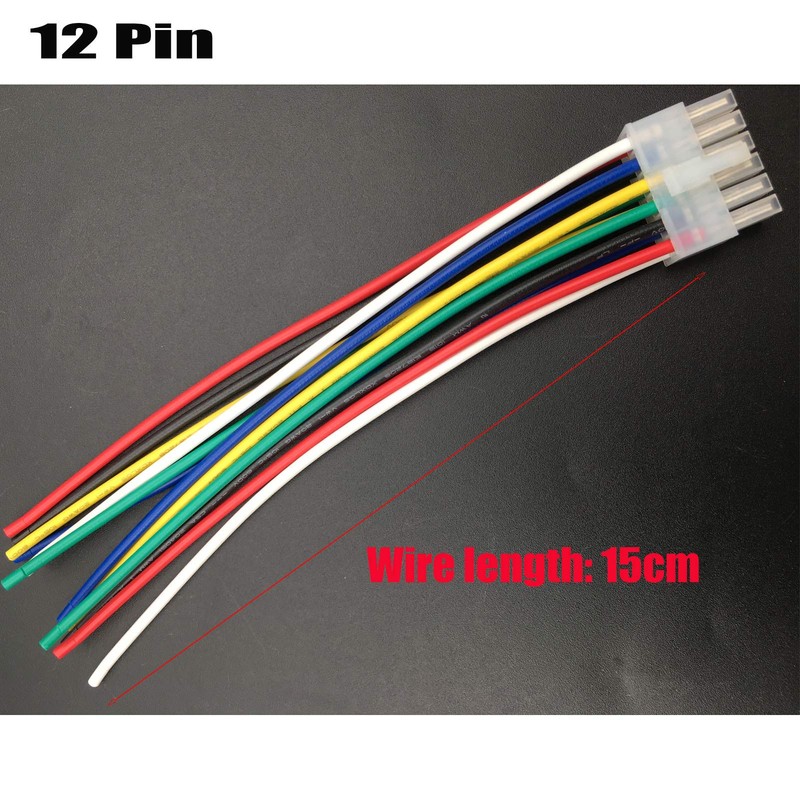 Aokus Dual 12 PIN Power Plug Wire Harness for XDM17BT,