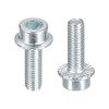 sourcing map M6x20mm Flanged Socket Head Cap Screws, 50pcs 8.8