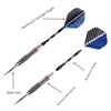 FUZVOL Professional Darts Set Steel Tip-Aluminum Stems Darts Flights with
