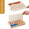 ZUNIPLEX Wooden 4 in a Row Game,Four Wins Classic,4 Wins