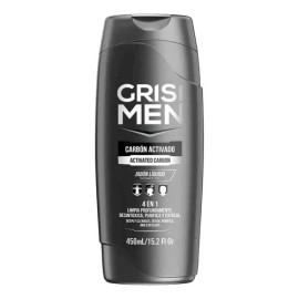 Jabón Líquido Corporal Grisi Men Carbón Activado 450ml                                                                                                
