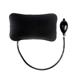 Beisto Inflatable Lumbar Support Pillow for Car Seat, Office Chair Bed, Home Use, with Air Pump Airbag Waist Brace Lumbar Traction Belt Back Support Cushion for Reducing Lower Back Pain