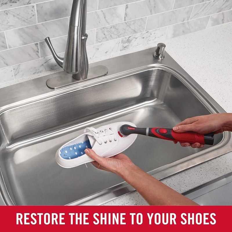 Rubbermaid Reveal Power Scrubber with Multi-Purpose & Grout Head, Cordless