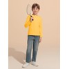 Haloumoning Kids Boys T Shirts Casual Long Sleeve Crewneck Loose