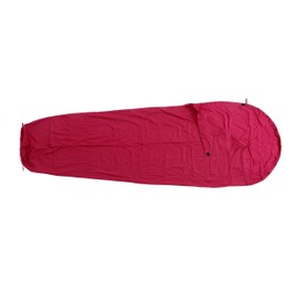 Basic Nature Baumwollinlett, Mumienform Inlett, Bordeaux, One Size