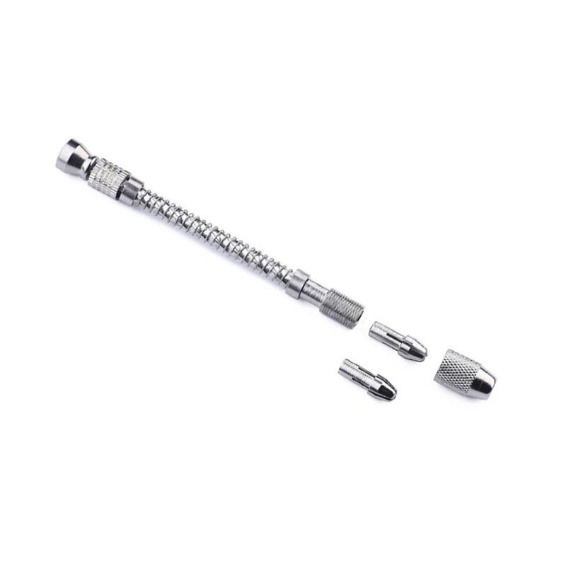WOONEKY Mini Hand Drill Spiral Bit Semi-auto Pin Vice Drill