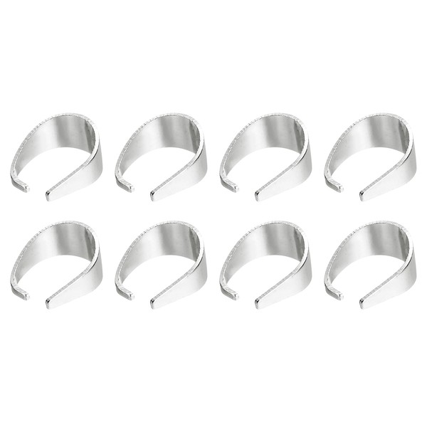 sourcing map 400Pcs Pinch Clip Clasp, 8 x 11mm Pinch