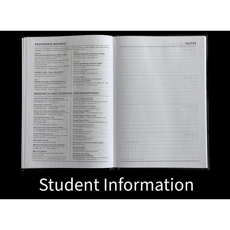 A4 Academic Diary 2025/2026 Week to View Hardback Case Bound