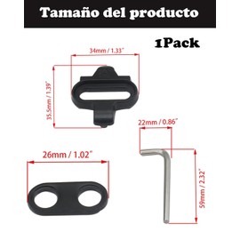 Cleats Tacos Antideslizantes para Ciclismo De Interior Y Exterior, Compatibles con Pedales SPD, Material Metálico, Diseño Duradero para Entusiastas del Ciclismo