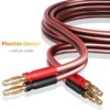 LONPOO Pure Copper Speaker Cable with Gold Plated Banana Connectors