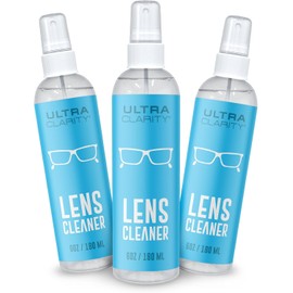 Powered by Nano Magic Eyeglass Lens Cleaning Spray 6 oz (3 Pack) | Professional Grade Formula, Silicone-Free | for Glasses, Phone, Electronic Screens, Optic Surfaces, Coated Surfaces