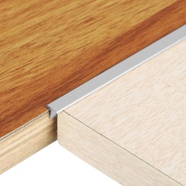 uxcell 2.9ft x 0.24" t Molding Floor Transition Strips, Aluminium Alloy Vinyl Flooring Gap Trim for Joining Laminate Planks Tiles Floor Gaps, Silver