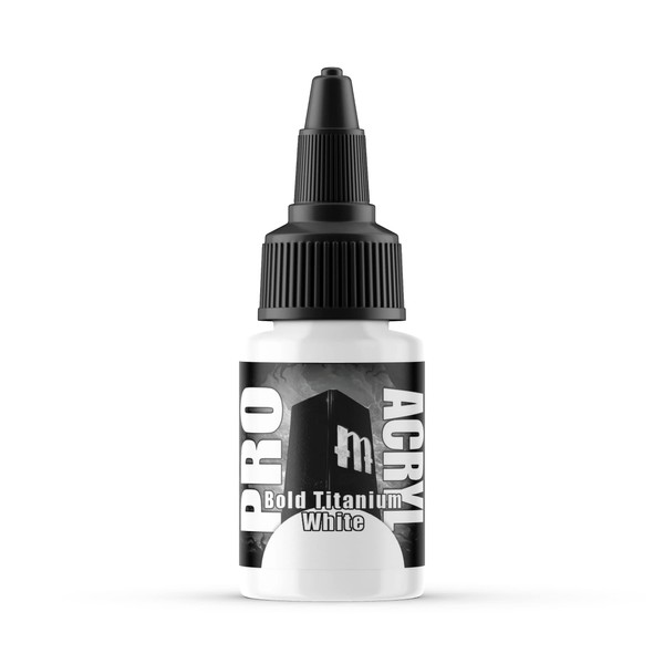Monument Hobbies 001-Pro Acrylic Bold Titanium White Acrylic Paints for