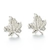 Maple Leaf Cufflinks for Men, Silver Tone Leaf Cufflinks, Canadian
