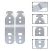 Gosknor 4pcs 00619985 Dishwasher Mounting Bracket, Stainless Steel Silver Under
